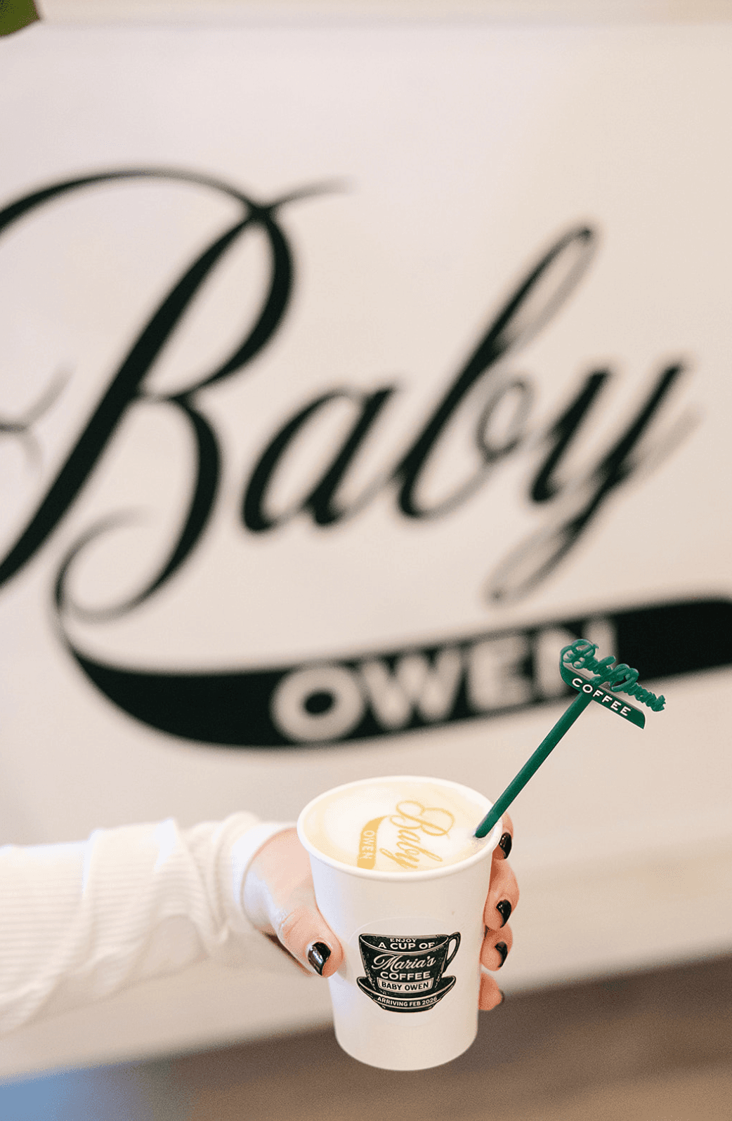 Baby Shower Coffee Cart