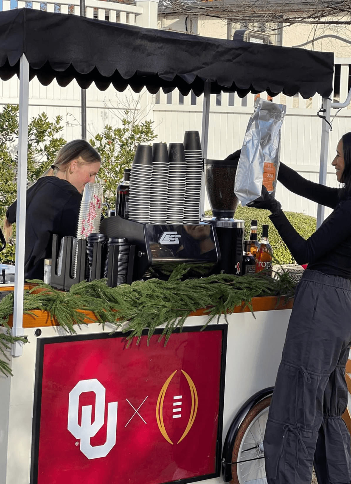 Giddy Up Mobile Coffee serving an event in Oklahoma